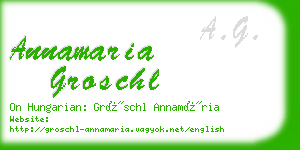 annamaria groschl business card